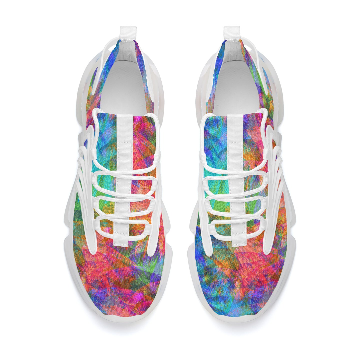 Tropical Splash Air Max React Sneakers - White