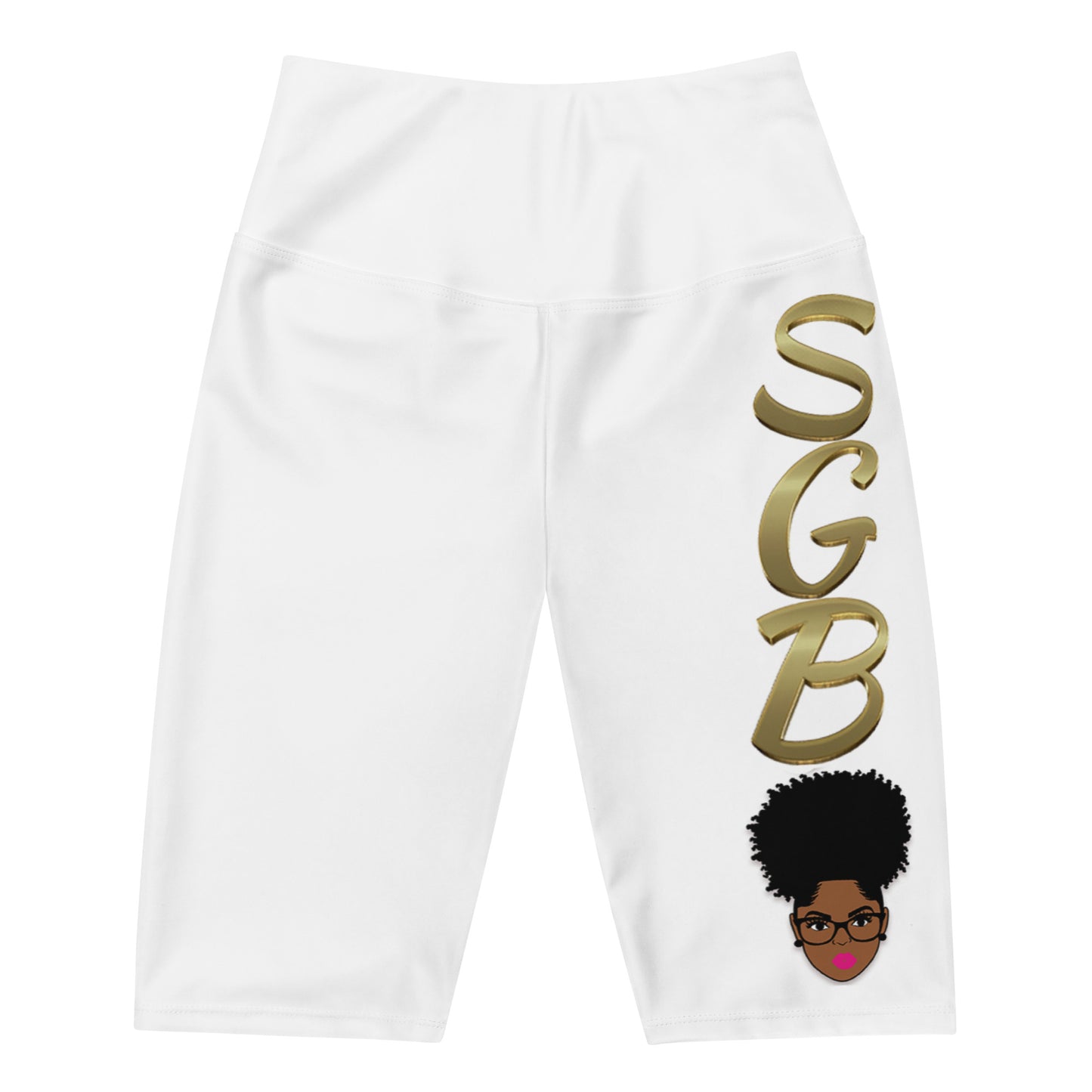 Sassy Biker Shorts-White