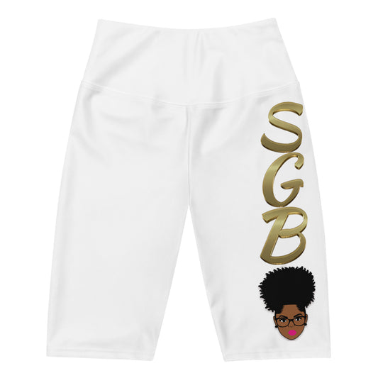 Sassy Biker Shorts-White