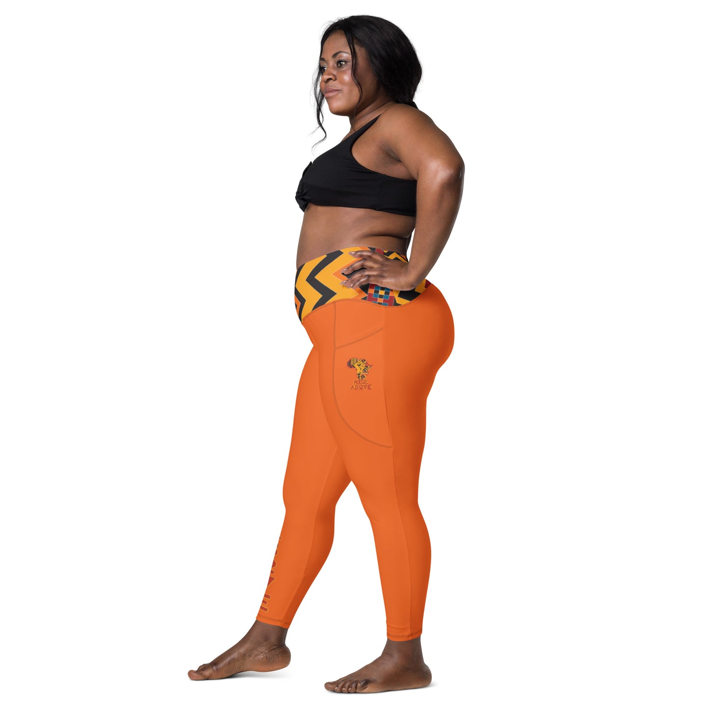 Rise Above: Village Rebel-Crossover leggings with pockets