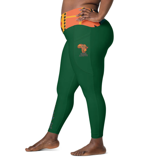 Rise Above: Live and in Color Crossover leggings with pockets