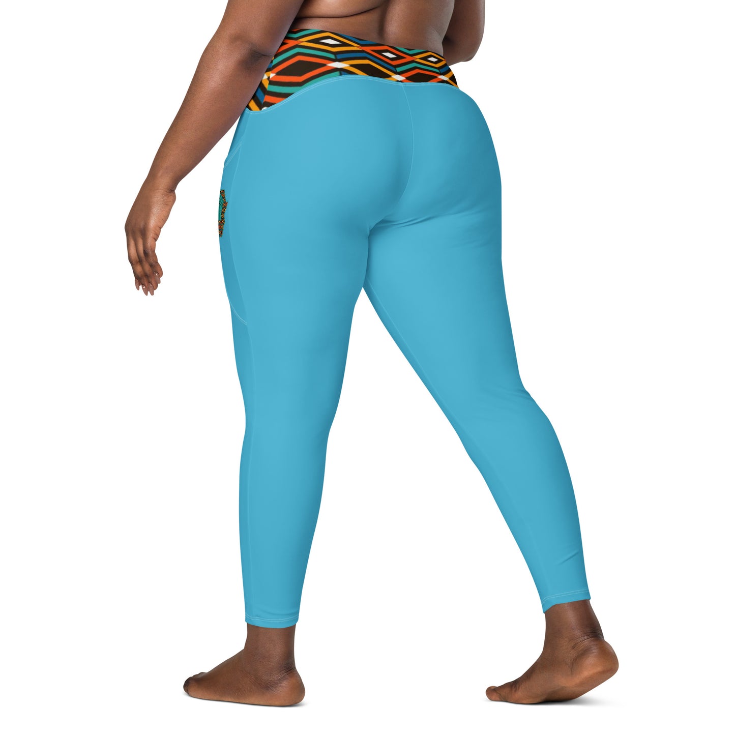 Rise Above: Coat of Many Colors Crossover leggings with pockets