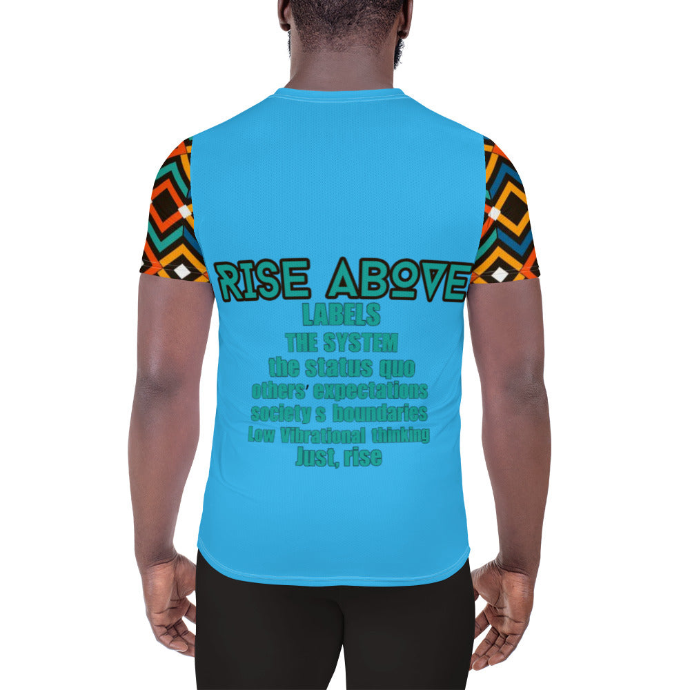 Rise Above: Coat of Many Colors- Men's Athletic T-shirt