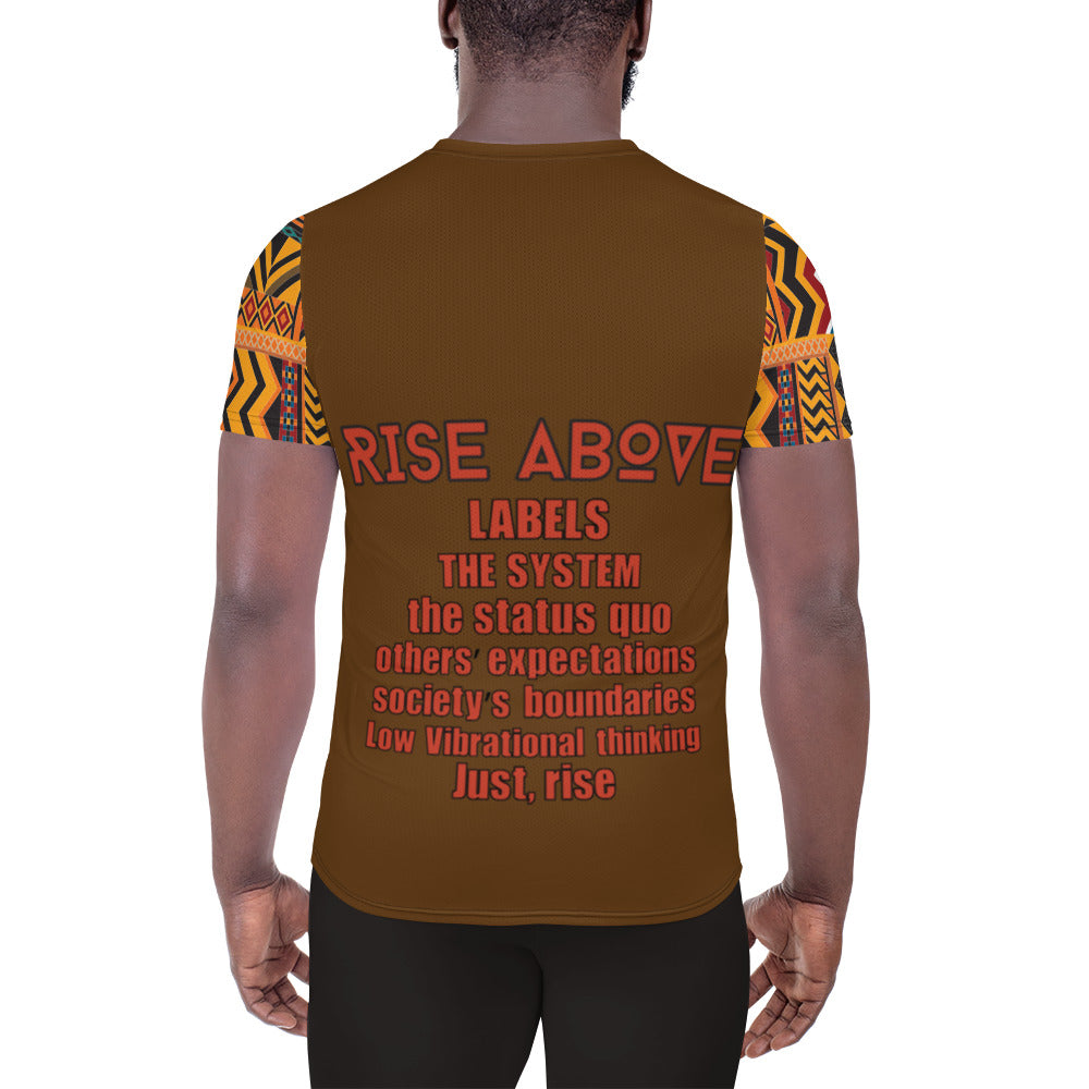 Rise Above: Village Rebel Night Men's Athletic T-shirt