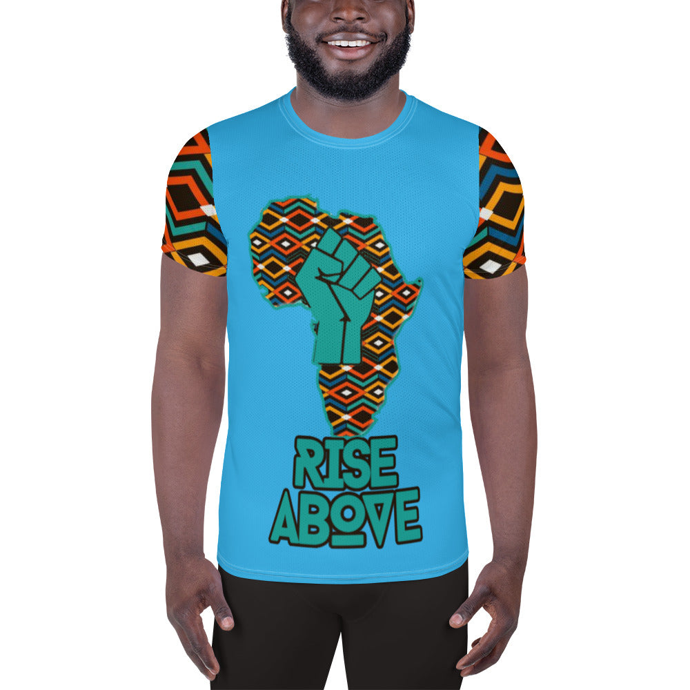 Rise Above: Coat of Many Colors- Men's Athletic T-shirt