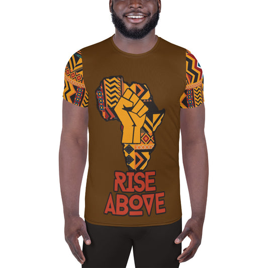Rise Above: Village Rebel Night Men's Athletic T-shirt