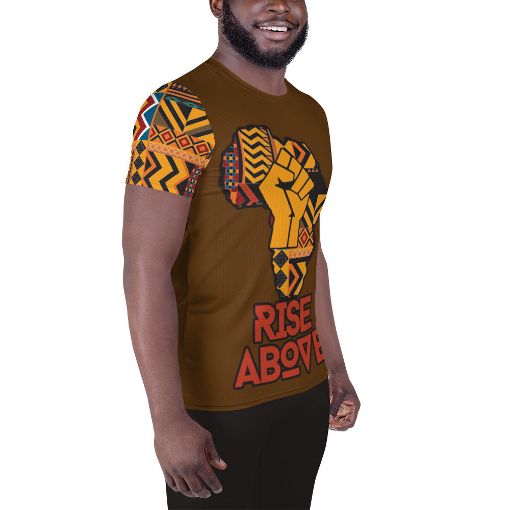 Rise Above: Village Rebel Night Men's Athletic T-shirt