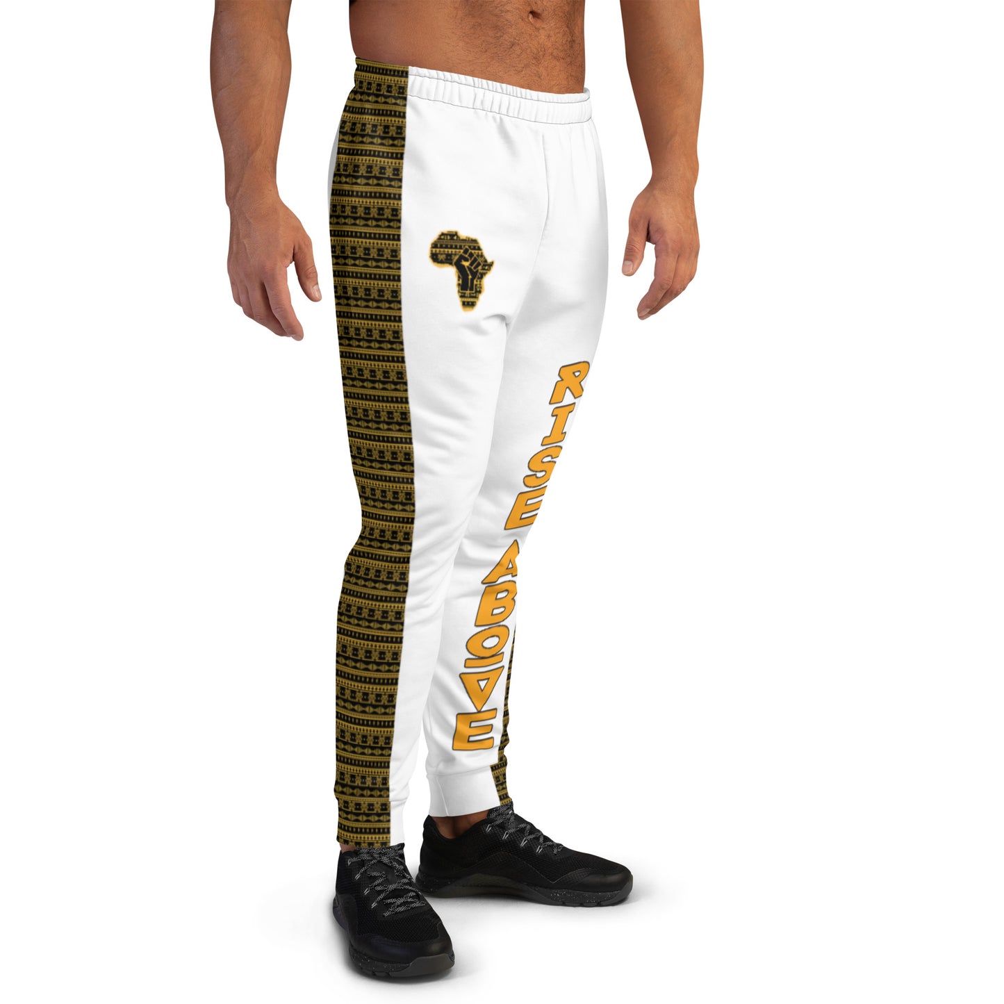 Rise Above Rolaty-White Men's Joggers