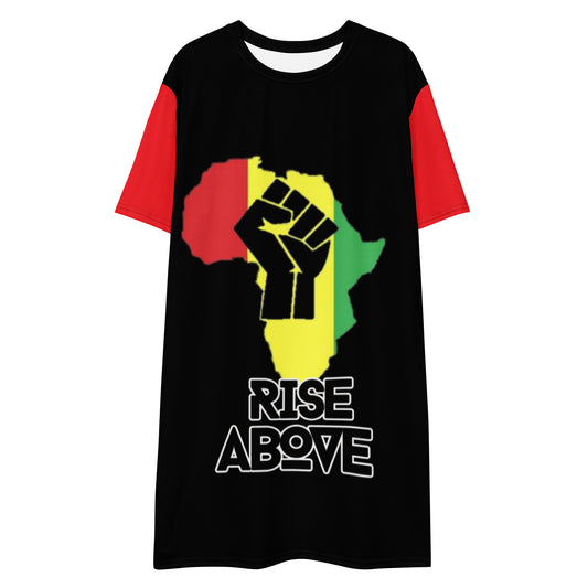 Rise Above-Blood Red T-shirt dress