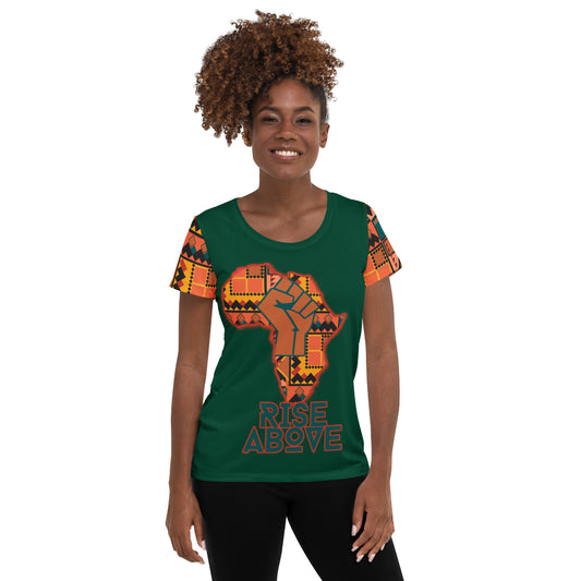 Rise Above: Live and In Color- Women's Athletic T-shirt