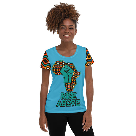 Rise Above: Coat of Many Colors-Women's Athletic T-shirt