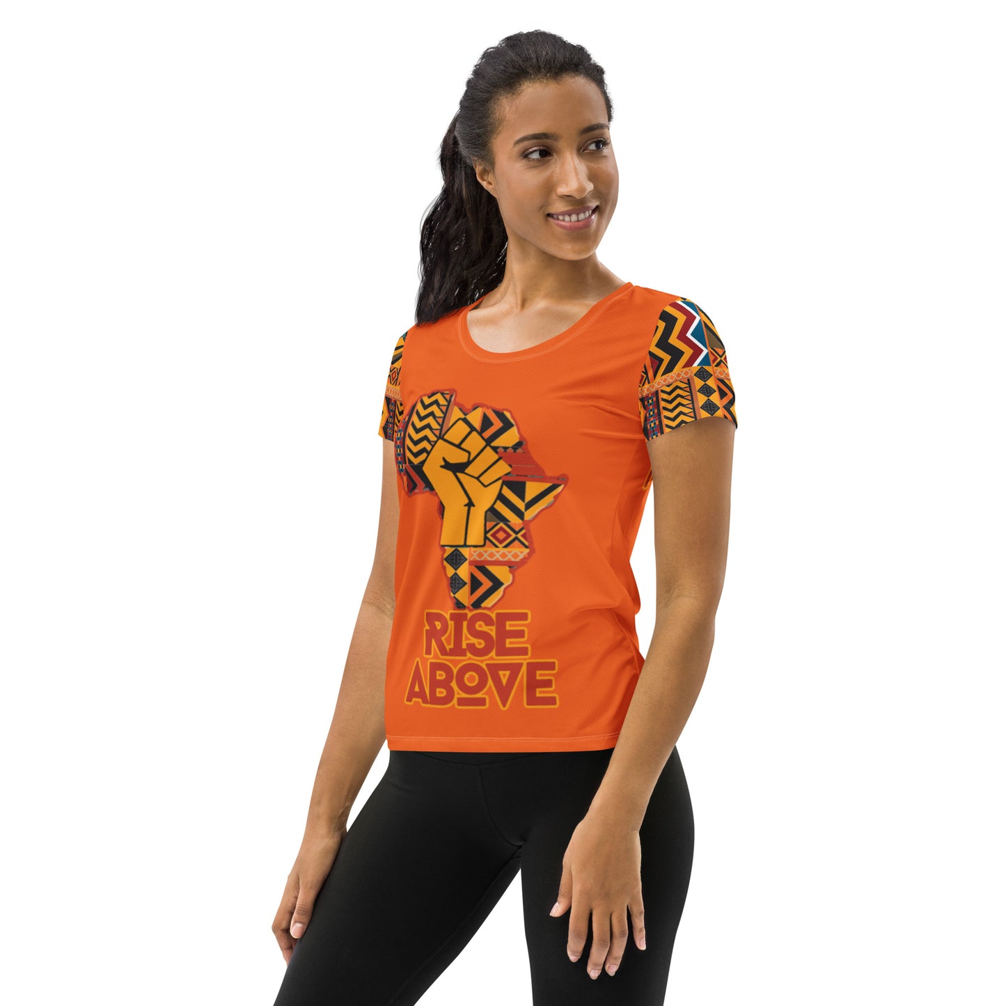 Rise Above: Village Rebel- Women's Athletic T-shirt