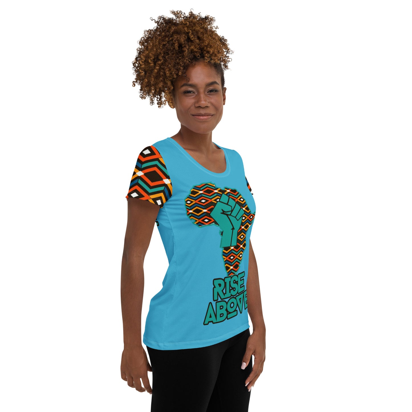 Rise Above: Coat of Many Colors-Women's Athletic T-shirt