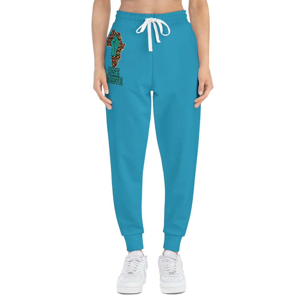 Rise Above: Coat of Many Color Ocean Bluue Athletic Joggers