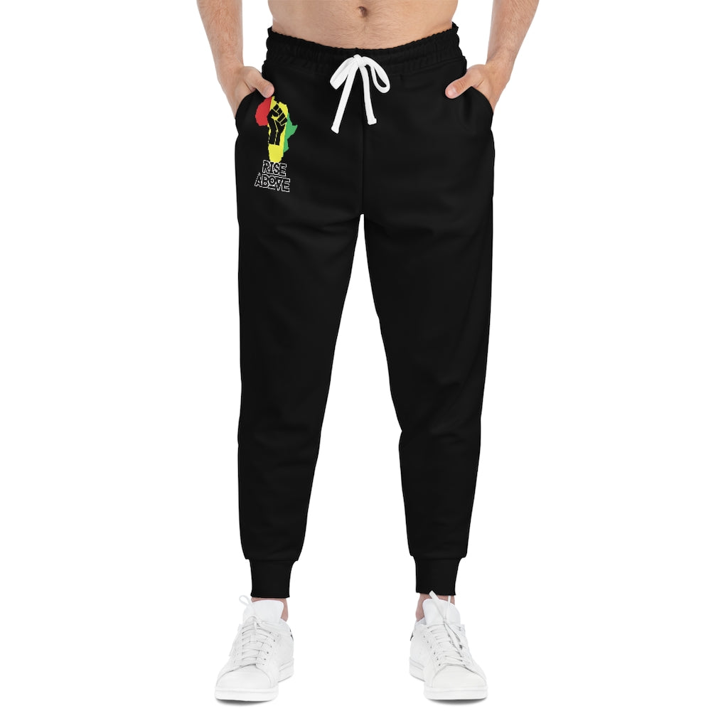 Rise Above: RBG Pride Black Athletic Joggers