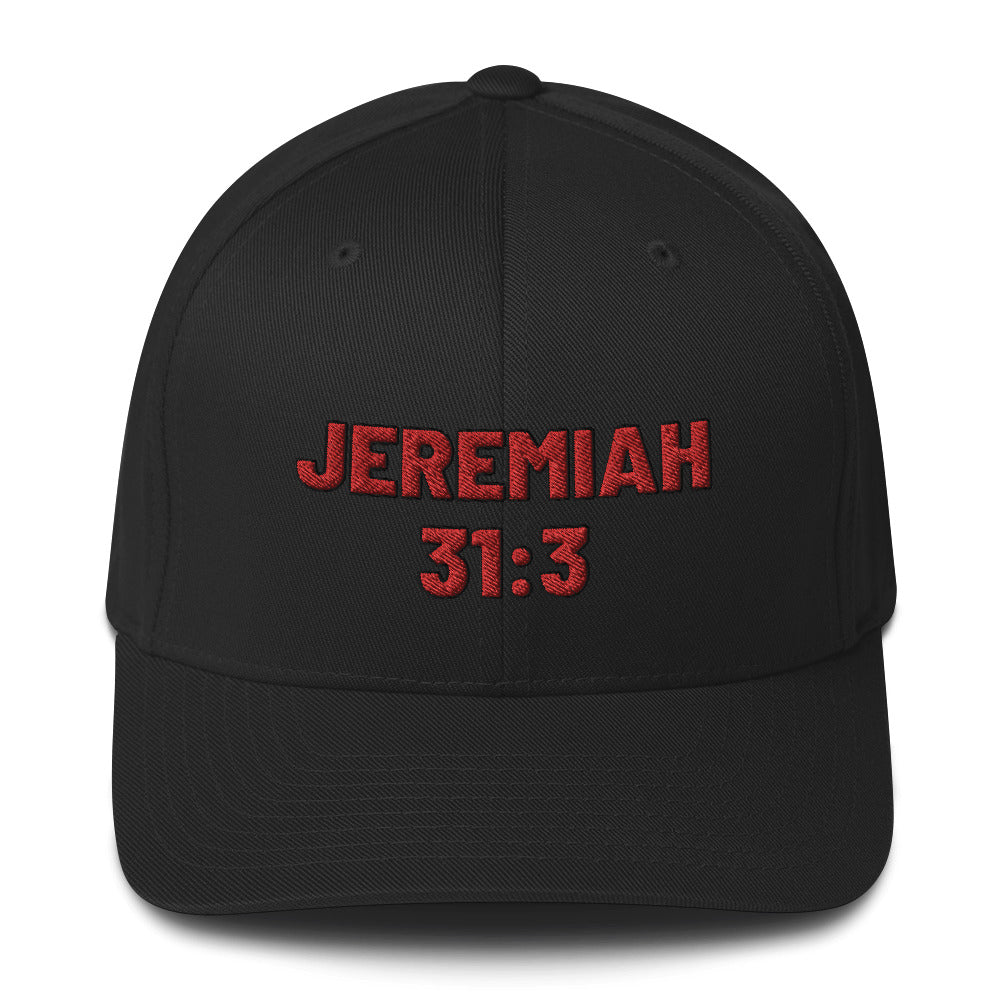 Jeremiah 31:3 Structured Twill Cap