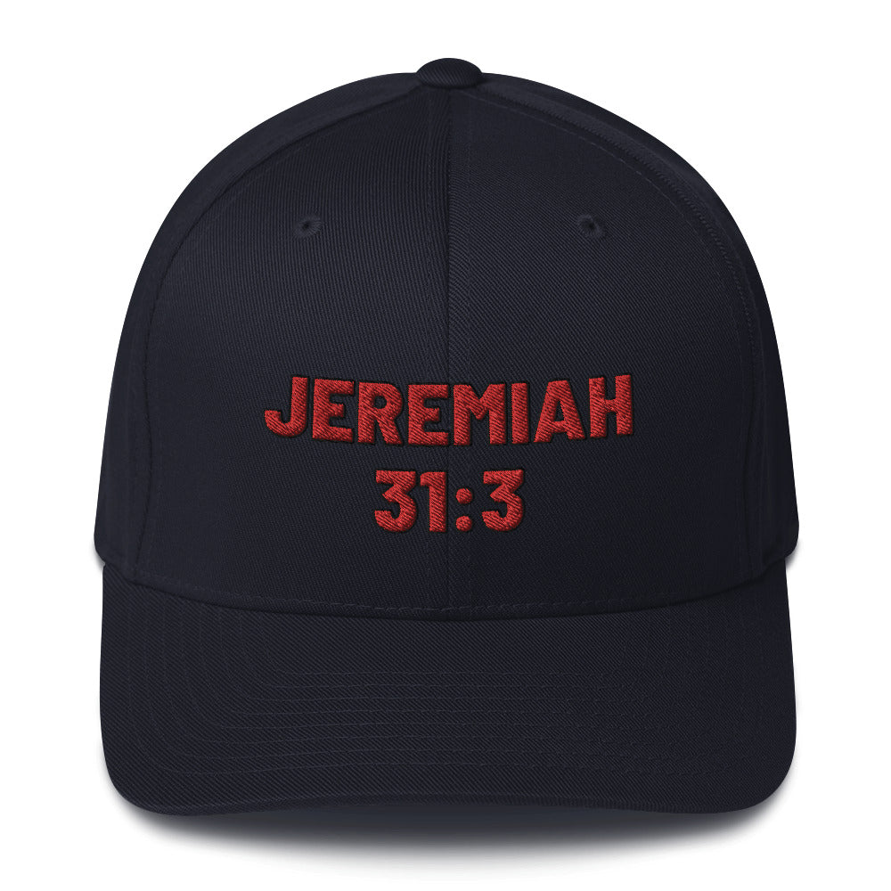 Jeremiah 31:3 Structured Twill Cap