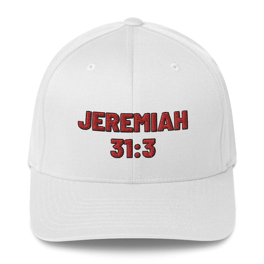 Jeremiah 31:3 Structured Twill Cap
