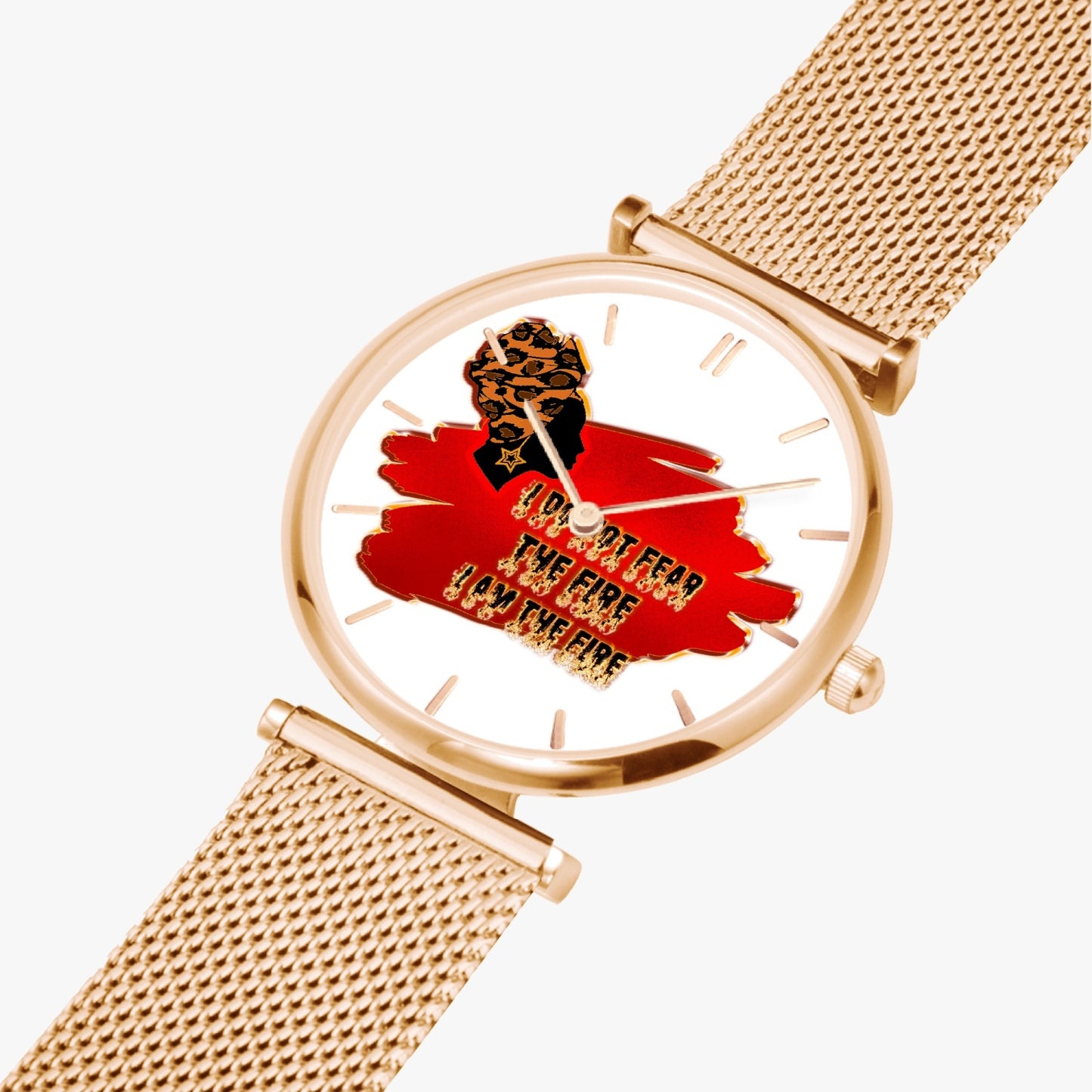 Woman on Fire Ultra-Thin Quartz Watch (With Indicators)