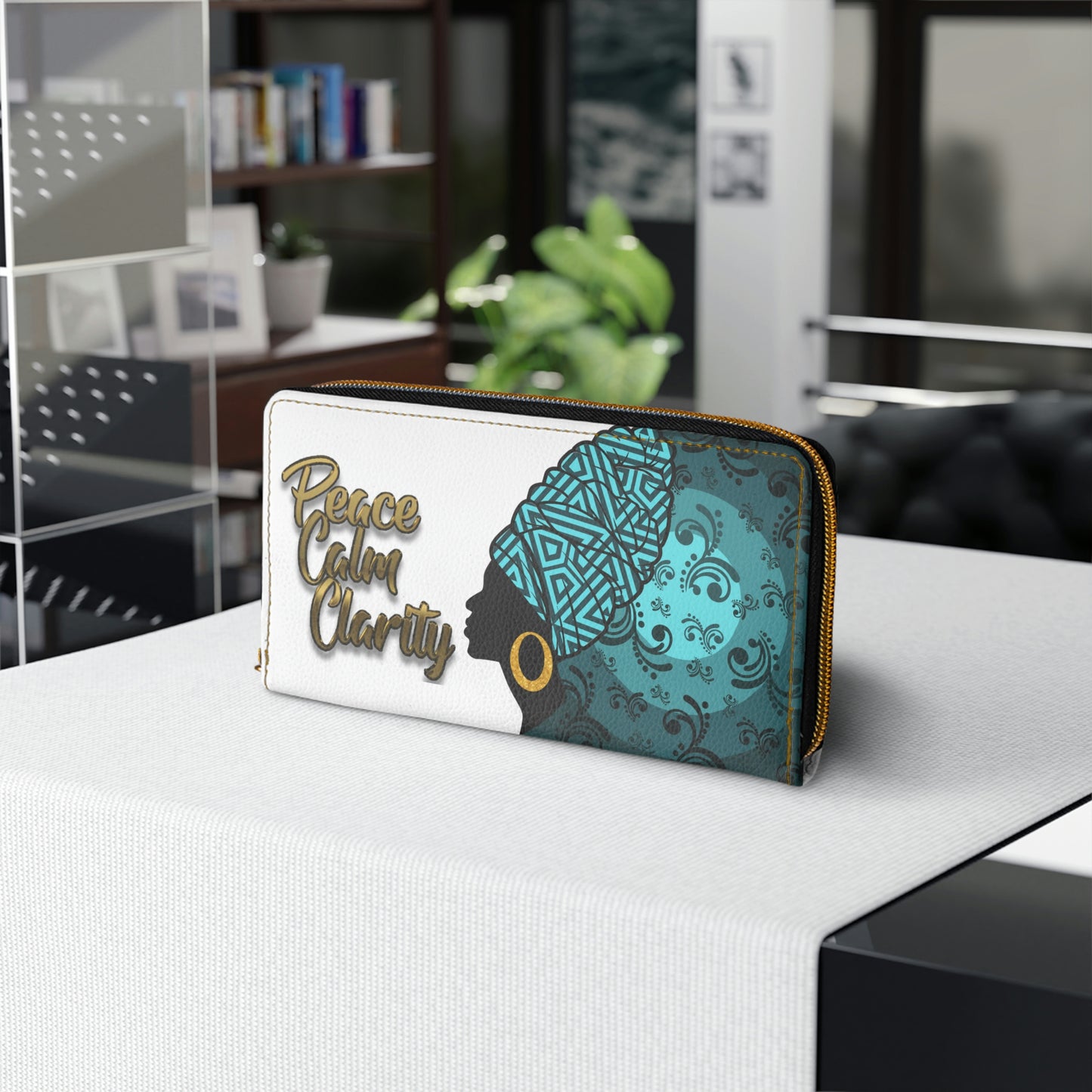 Cooling Waters Zipper Wallet