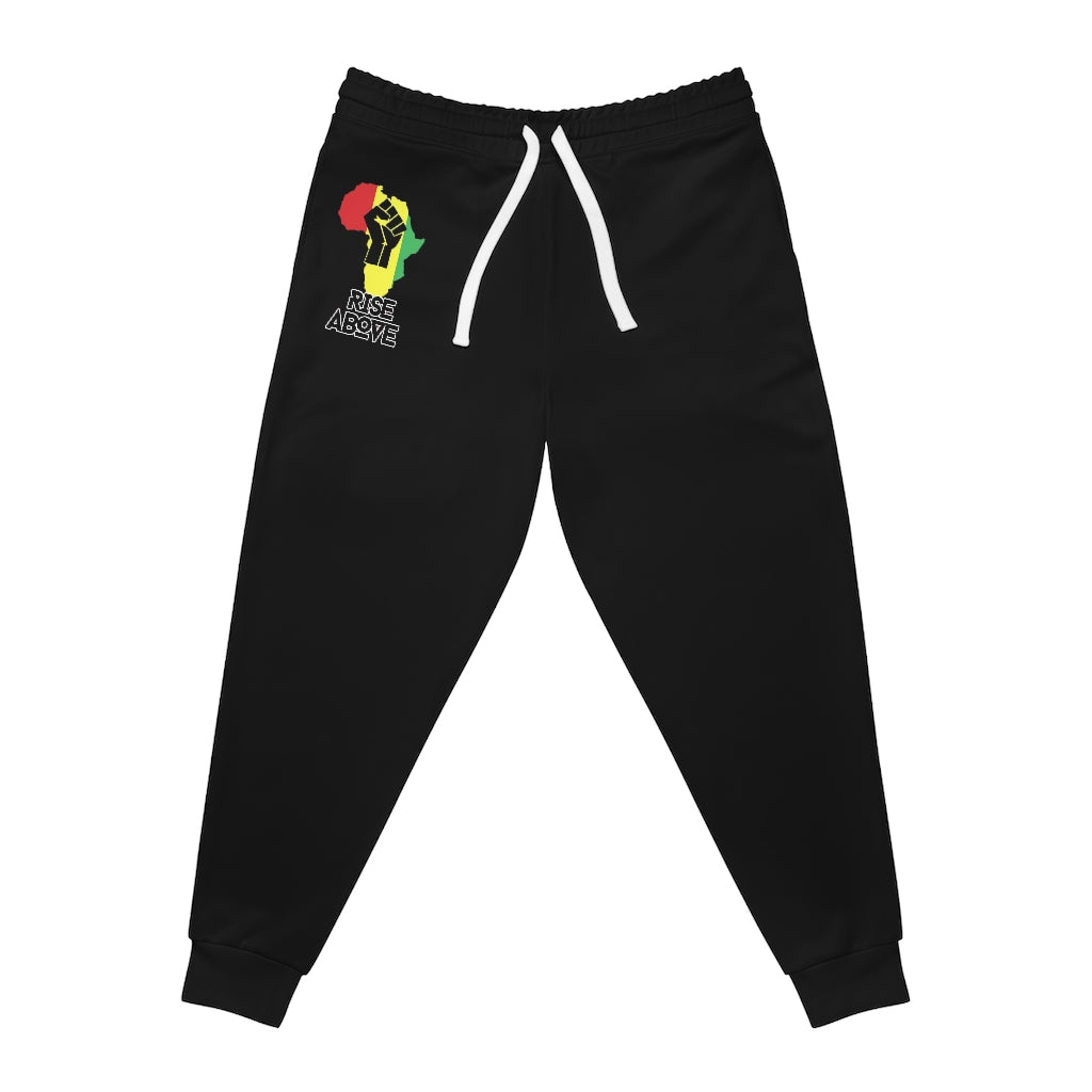 Rise Above: RBG Pride Black Athletic Joggers