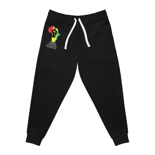 Rise Above: RBG Pride Black Athletic Joggers