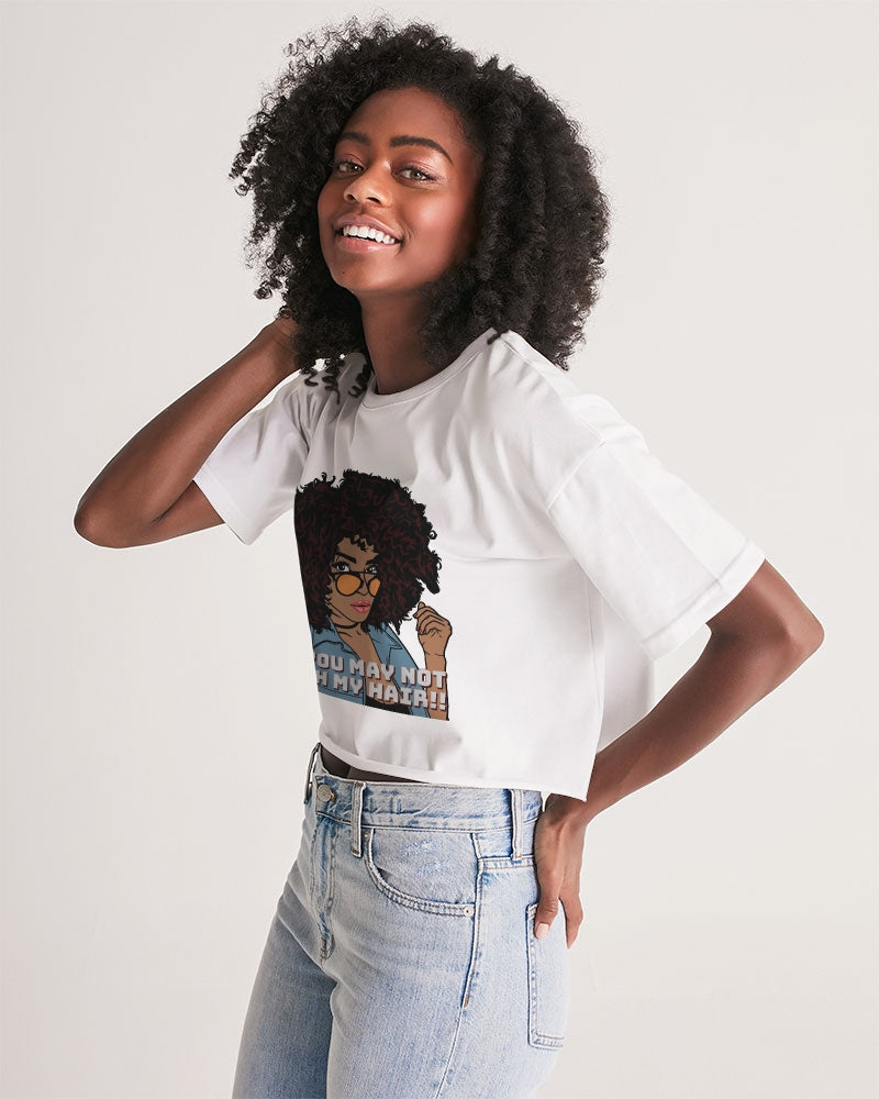 Don't Touch My Hair Women's Lounge Cropped Tee