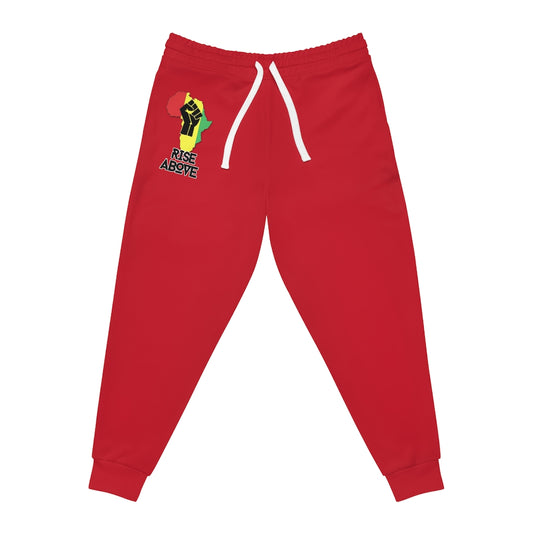 Rise Above: RBG Pride Red Athletic Joggers
