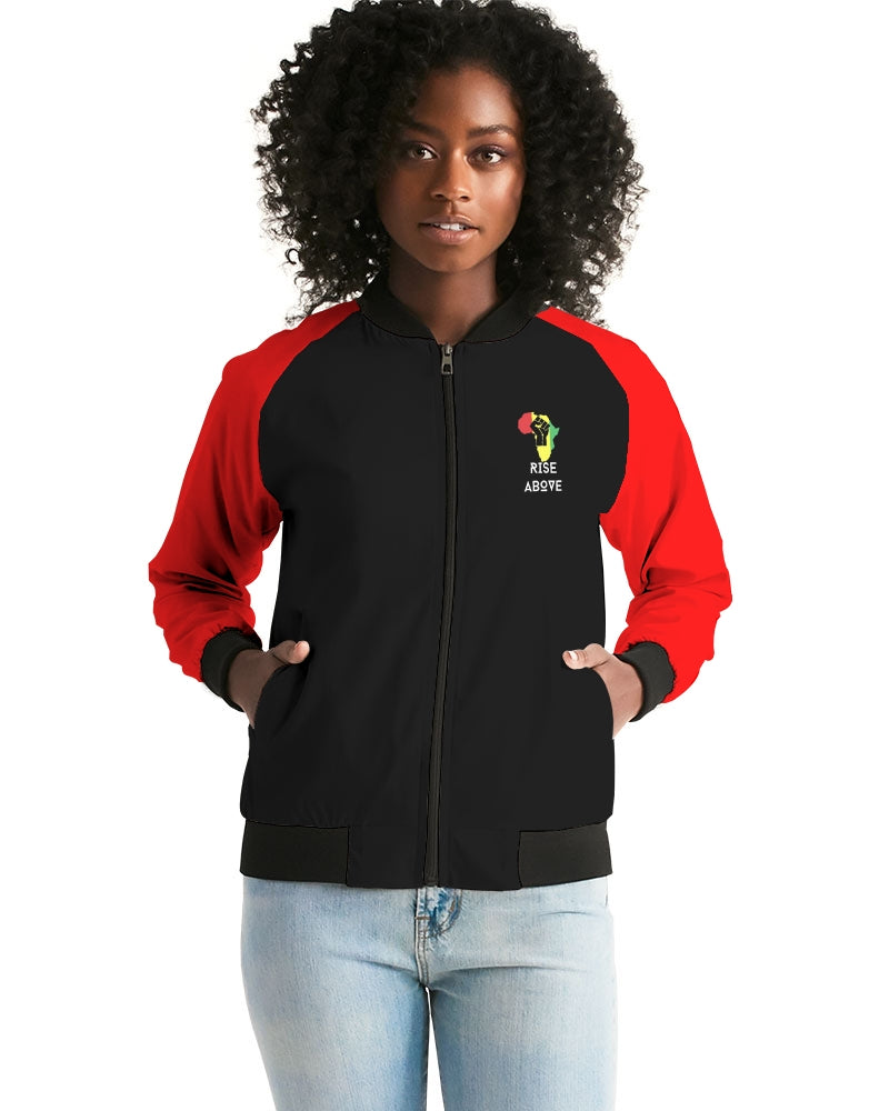 Rise Above-black Women's Bomber Jacket