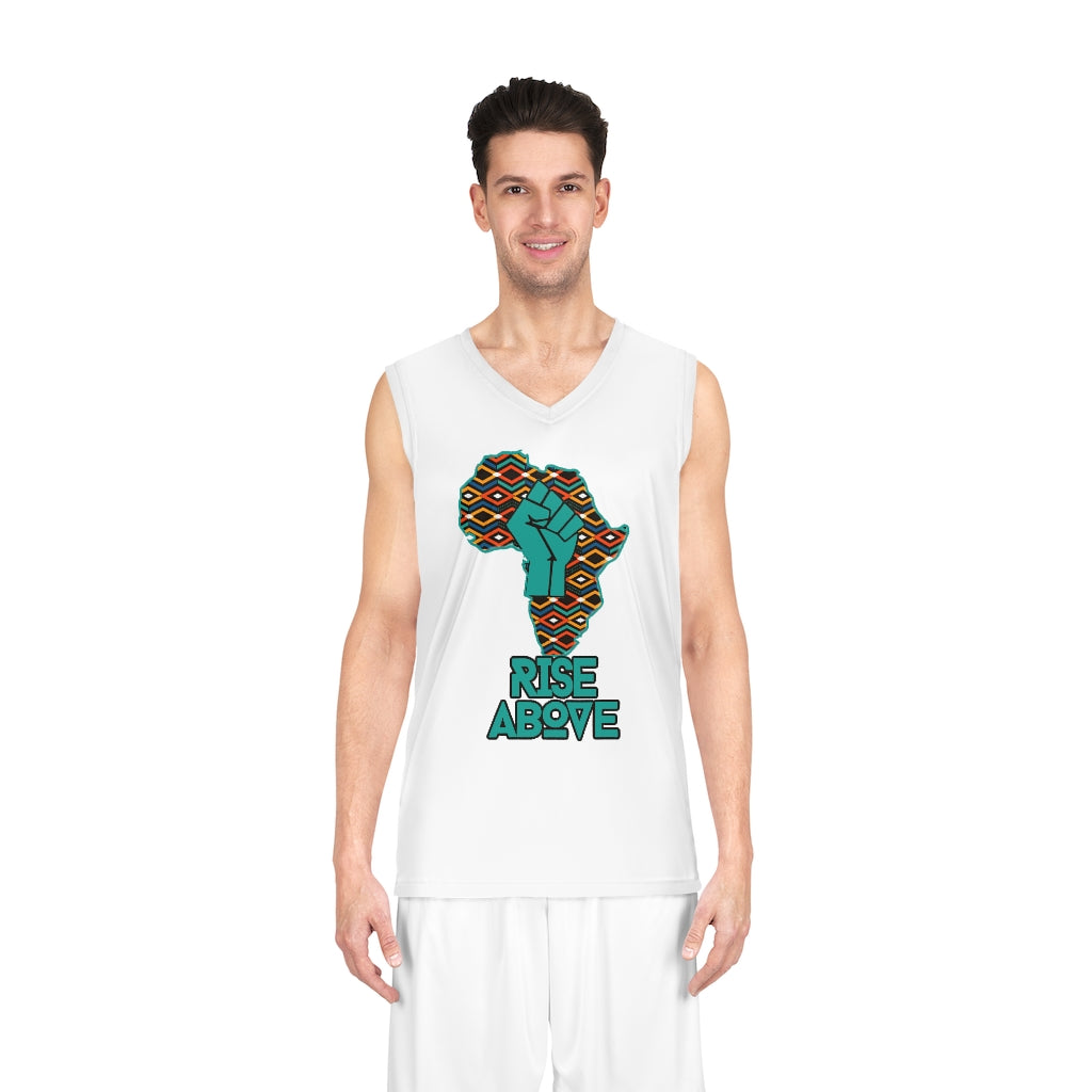 Rise Above: Many Colors-Basketball Jersey
