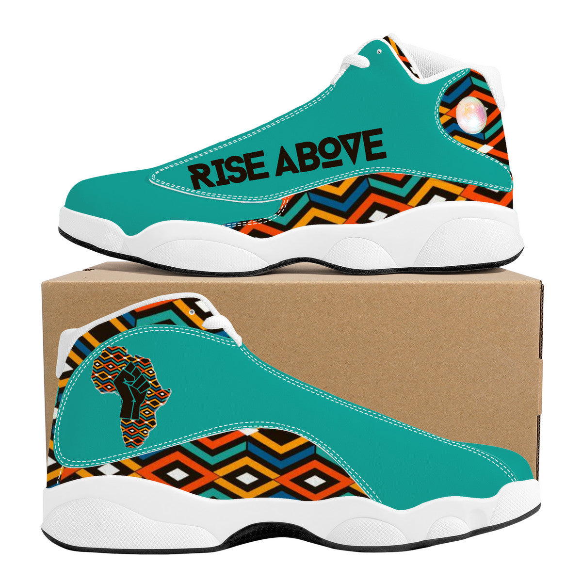 Rise Above-Coat of Many Colors Basketball Shoes - White