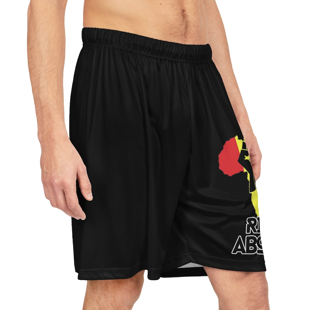 Rise Above: RBG Pride-Black-Basketball Shorts