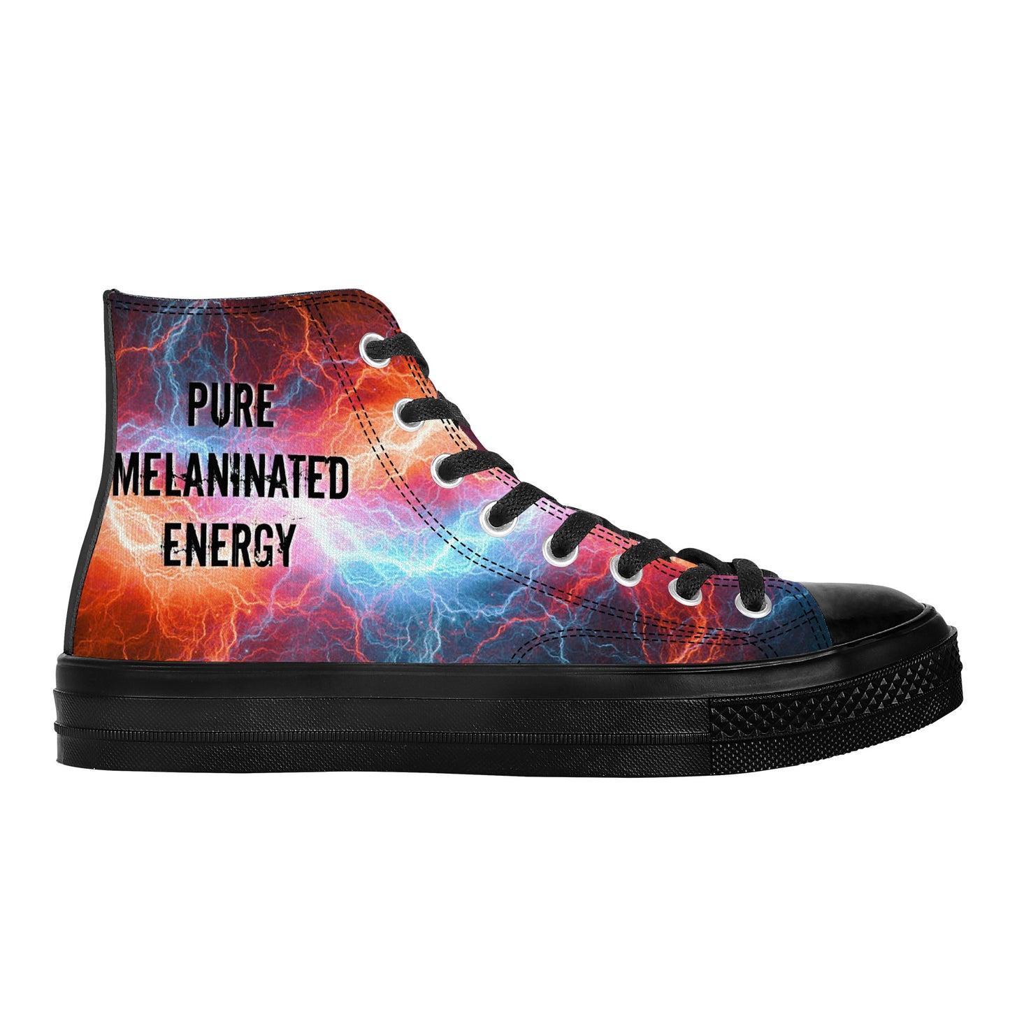 Pure Energy High Top Canvas Shoes - Black
