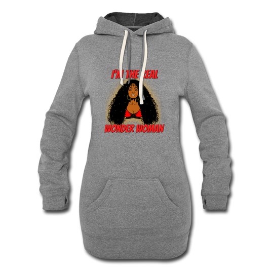 Women's Hoodie Dress - heather gray