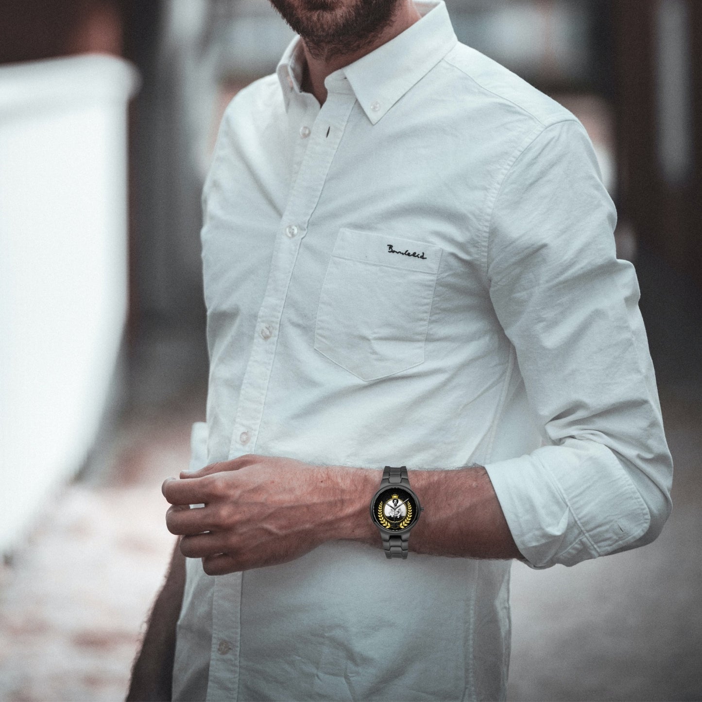 King HP-Stainless Steel Quartz Watch
