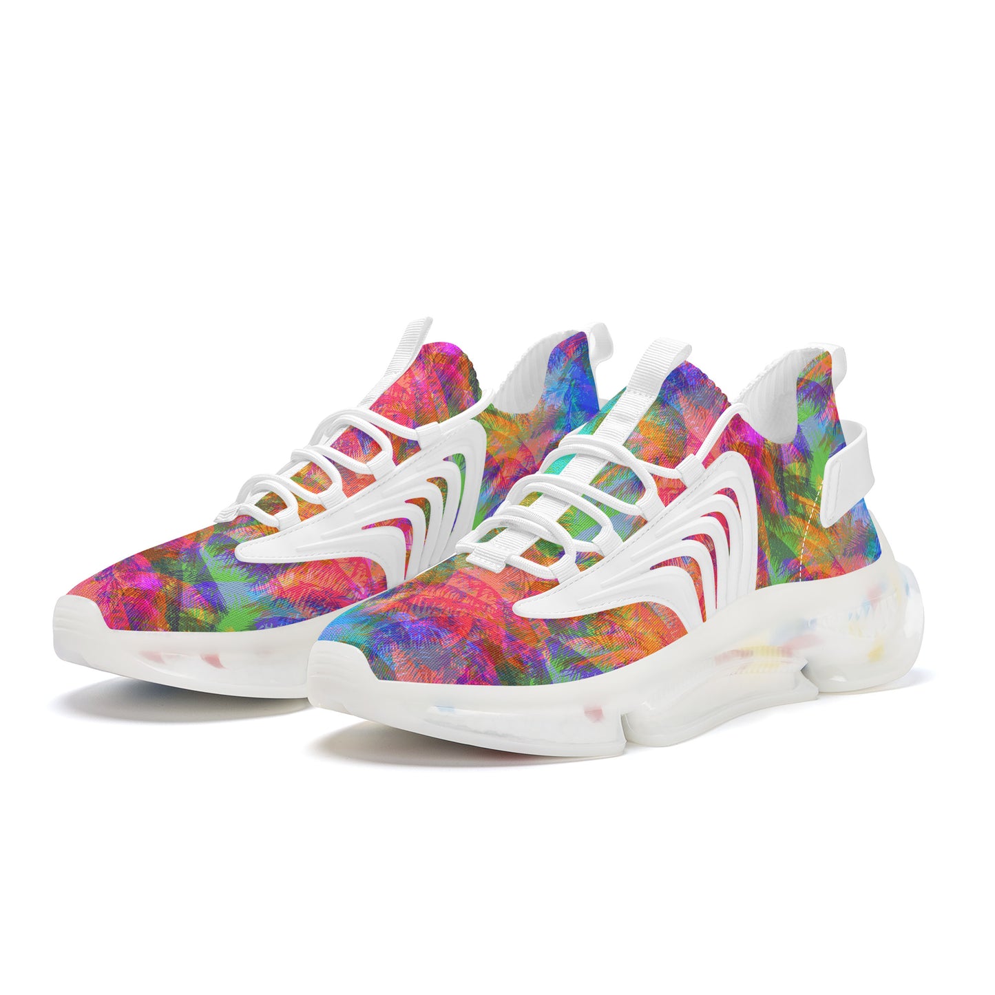 Tropical Splash Air Max React Sneakers - White