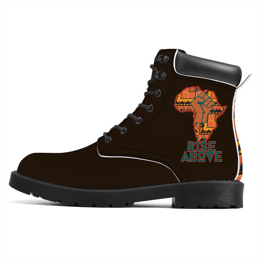 Rise Above- Chocolate Brownie: Synthetic Leather Boots