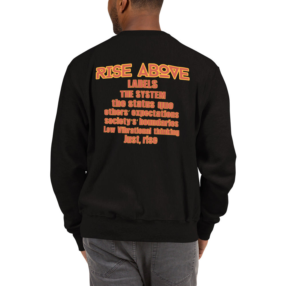 Rise Above Neon Village Rebel Champion Sweatshirt