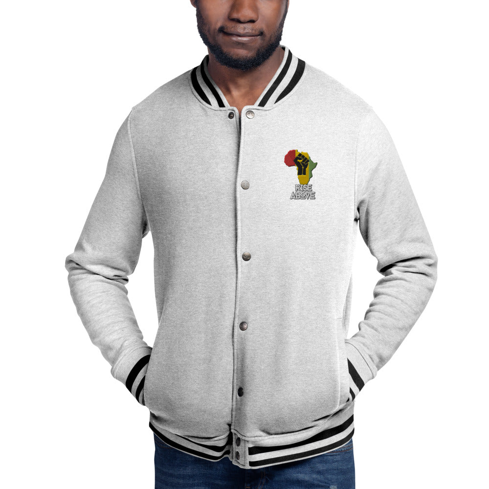 Rise Above Classic-Embroidered Champion Bomber Jacket