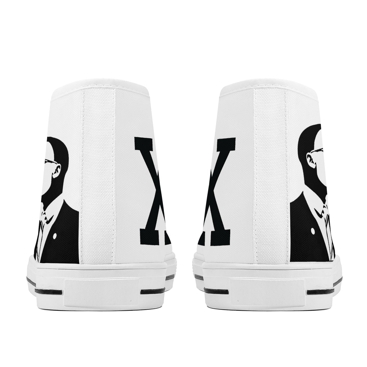 Brother Malcolm High-Top Canvas Shoes With Customized Tongue - White