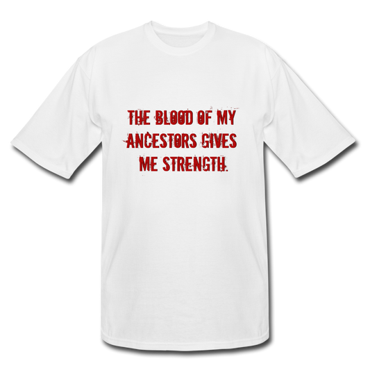 Blood Of My Ancestors-Men's Tall T-Shirt - white