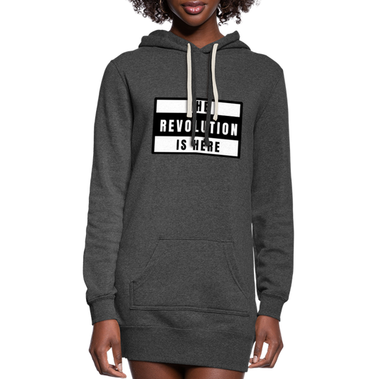 The Revolution Is Here-Women's Hoodie Dress - heather black