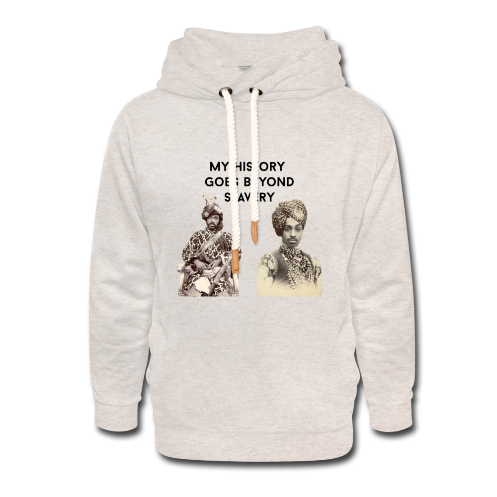 Beyond Slavery-Unisex Shawl Collar Hoodie - heather oatmeal