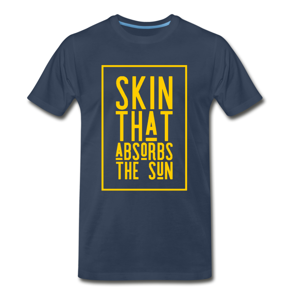 Skin That Absorbs The Sun-Men's Premium T-Shirt - navy