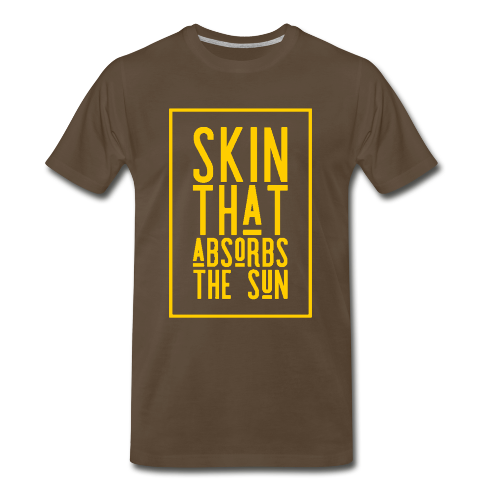 Skin That Absorbs The Sun-Men's Premium T-Shirt - noble brown