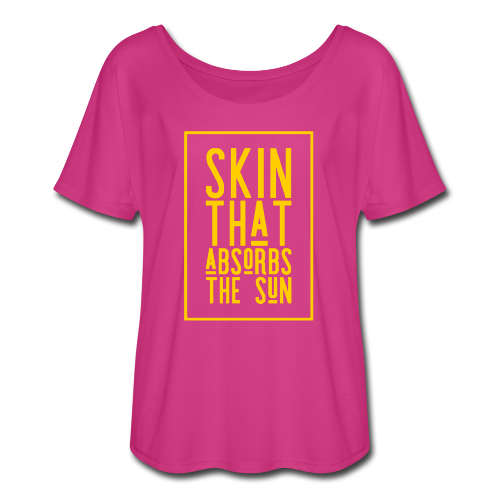 Women’s Flowy T-Shirt - dark pink