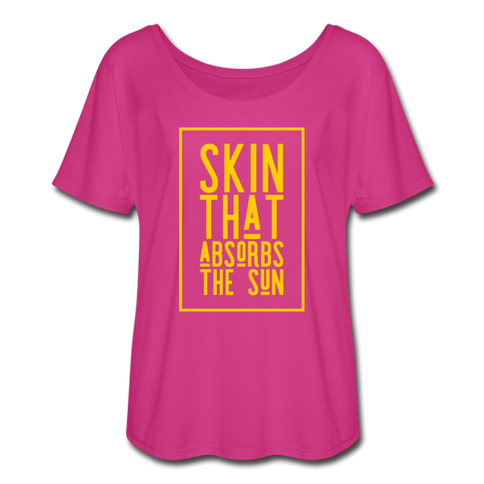 Women’s Flowy T-Shirt - dark pink
