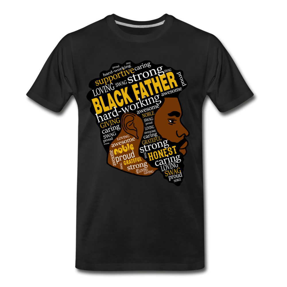 Black Father-Men's Premium T-Shirt - black