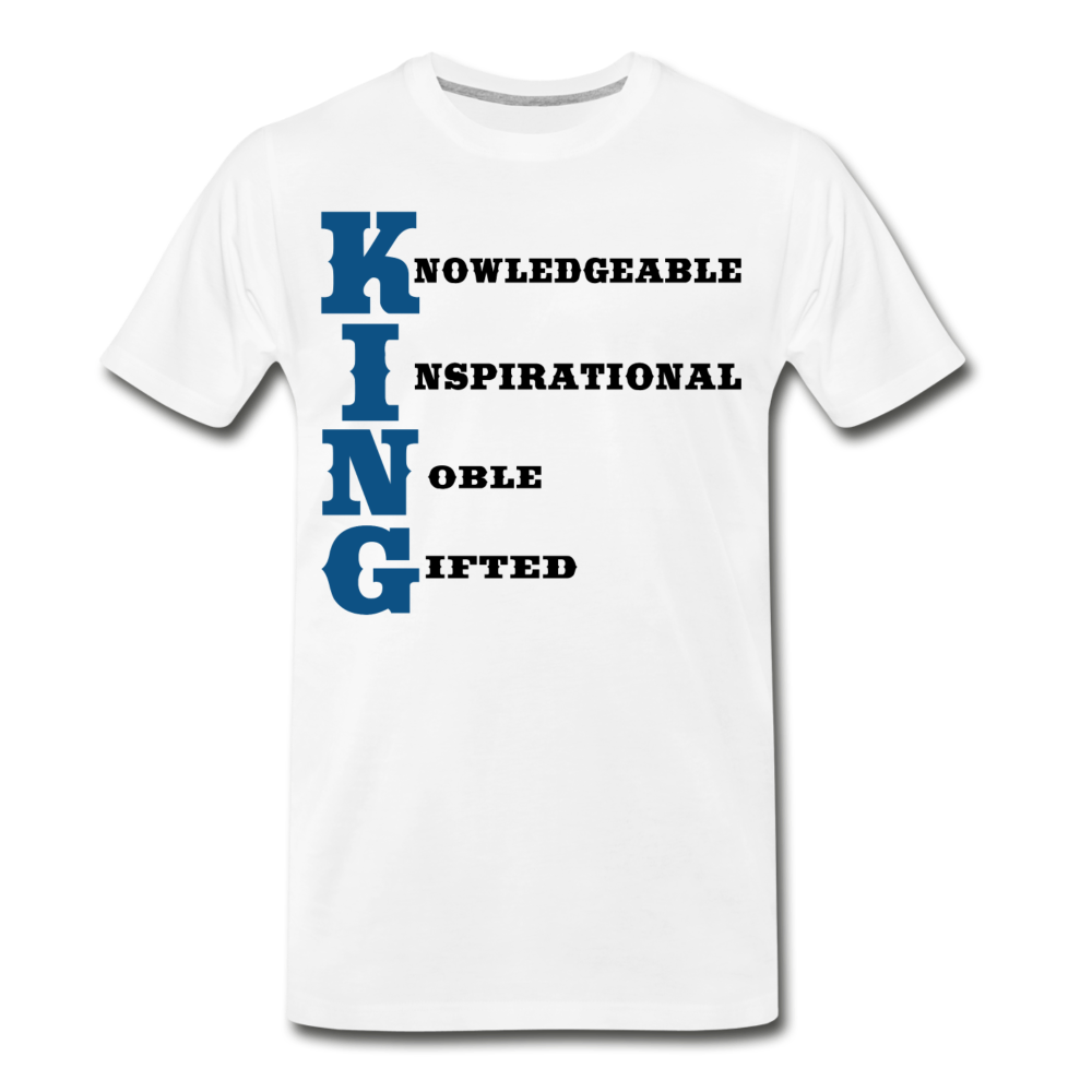 King-Men's Premium T-Shirt - white