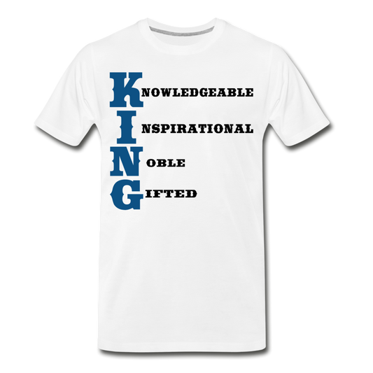 King-Men's Premium T-Shirt - white